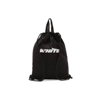 Minimalistic Drawstring Backpack Black