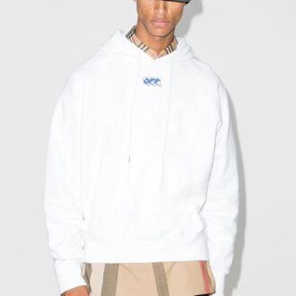 Mirko First Logo Hooded Sweater Men’ s White