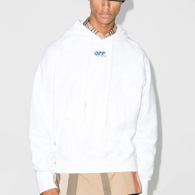 Mirko First Logo Hooded Sweater Men’ s White
