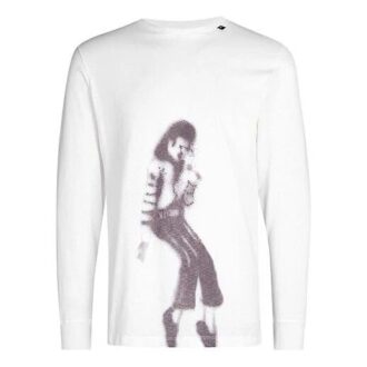 MJ Printing Long Sleeves Loose White