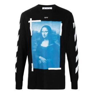 Mona Lisa Long-Sleeve T-Shirt “Black”