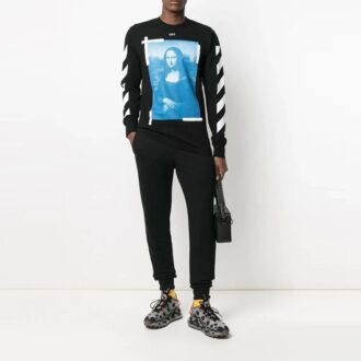 Mona Lisa Long-Sleeve T-Shirt “Black”