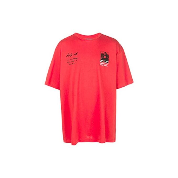 Mona Lisa Oversized T-Shirt “Red”