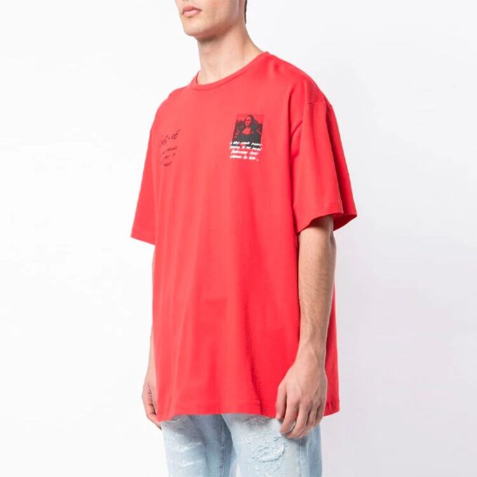 Mona Lisa Oversized T-Shirt “Red”