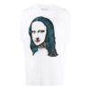 Mona Lisa Printing Large Short Sleeve White