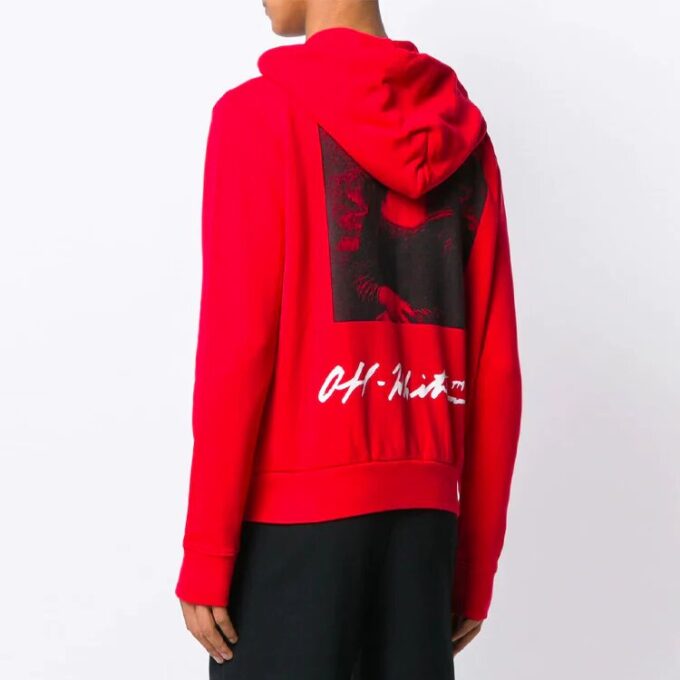 Mona Lisa Zip Up Hoodie “Red”