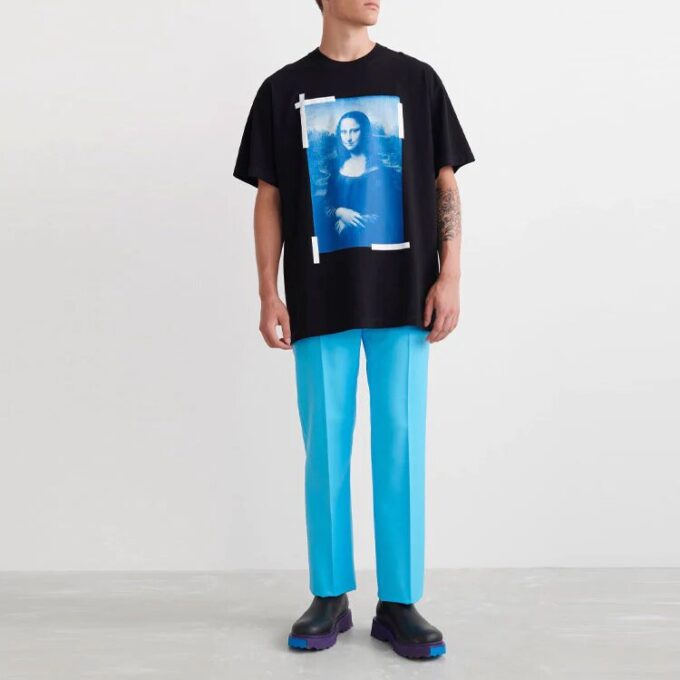 Monalisa Over Short-Sleeve Tee “Black”