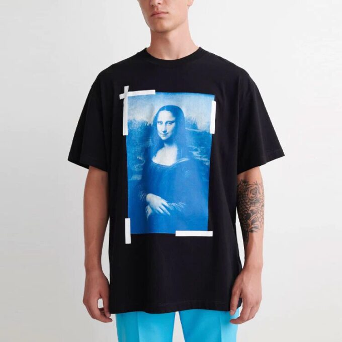 Monalisa Over Short-Sleeve Tee “Black”