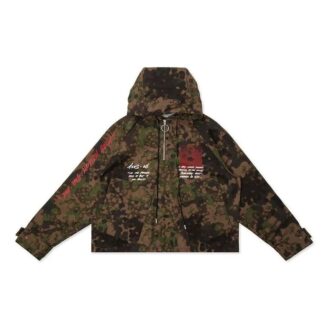 MONALISA Printing Zipper Hooded pullover Men Camo