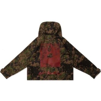 MONALISA Printing Zipper Hooded pullover Men Camo