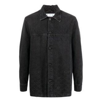 Monogram Denim Overshirt “Black”