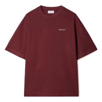 Moon Arrow Skate Cotton T-shirt “Red Purple”