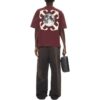 Moon Arrow Skate Cotton T-shirt “Red Purple”