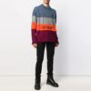 Multi-color Stripe Sweater Men Multi-color