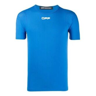Off Active Functional Tight Short Sleeve Blue