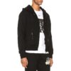 off Logo Printing Zipper Black