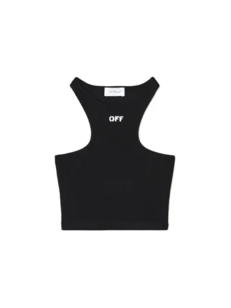 OFF STAMP RIB ROWING TOP