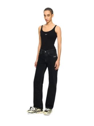 Off Stamp Ribbed Tank Top