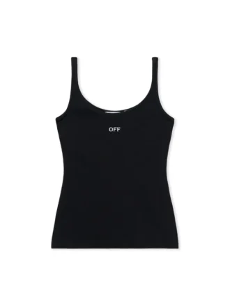 Off Stamp Ribbed Tank Top