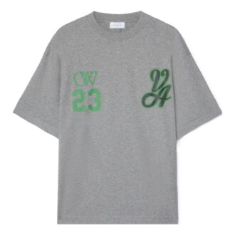 Off-White 23 Varsity Skate Short-Sleeve Tee “Melange Grey”