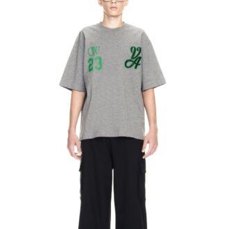 Off-White 23 Varsity Skate Short-Sleeve Tee “Melange Grey”