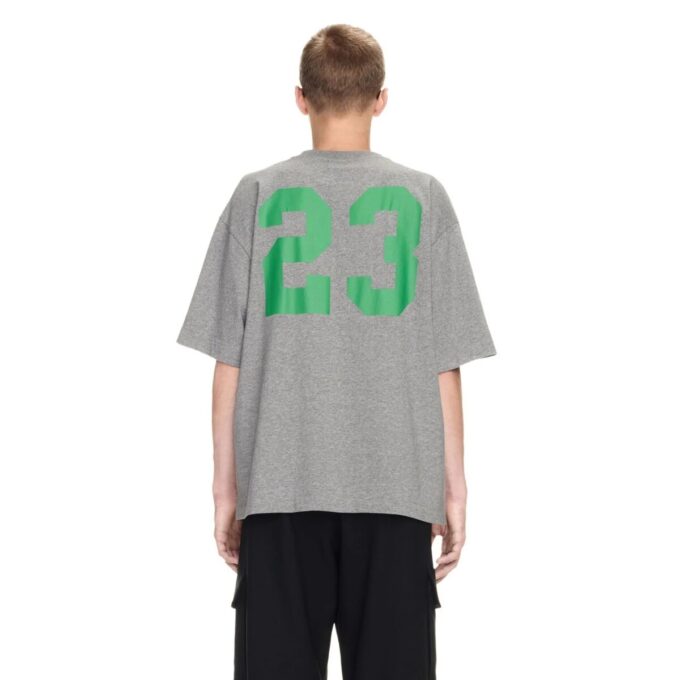 Off-White 23 Varsity Skate Short-Sleeve Tee “Melange Grey”