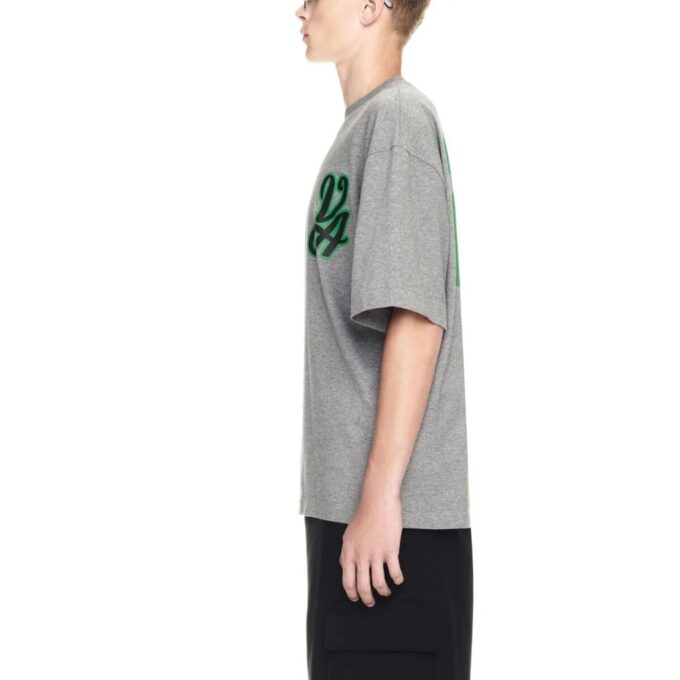 Off-White 23 Varsity Skate Short-Sleeve Tee “Melange Grey”