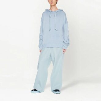 Off White 3d Diag Knit Hoodie “Pale Blue”