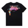 Off-White Men’ s 1/4 Back Printing Short Sleeve Black T-Shirt