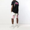Off-White Men’ s 1/4 Back Printing Short Sleeve Black T-Shirt