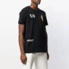 Off-White Men’ s 1/4 Back Printing Short Sleeve Black T-Shirt