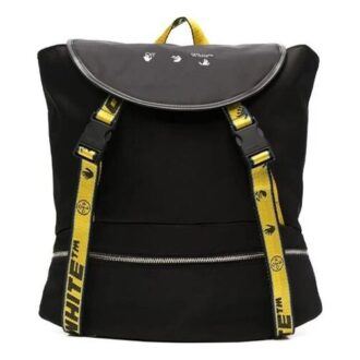 Off-White Men’ s 21 logo Printing Series Functional backpack schoolbag Black Off-White Men’ s 21 logo Printing Series Functional backpack schoolbag Black