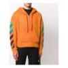 Off-White Men’ s 3d Logo Hooded Knit Orange