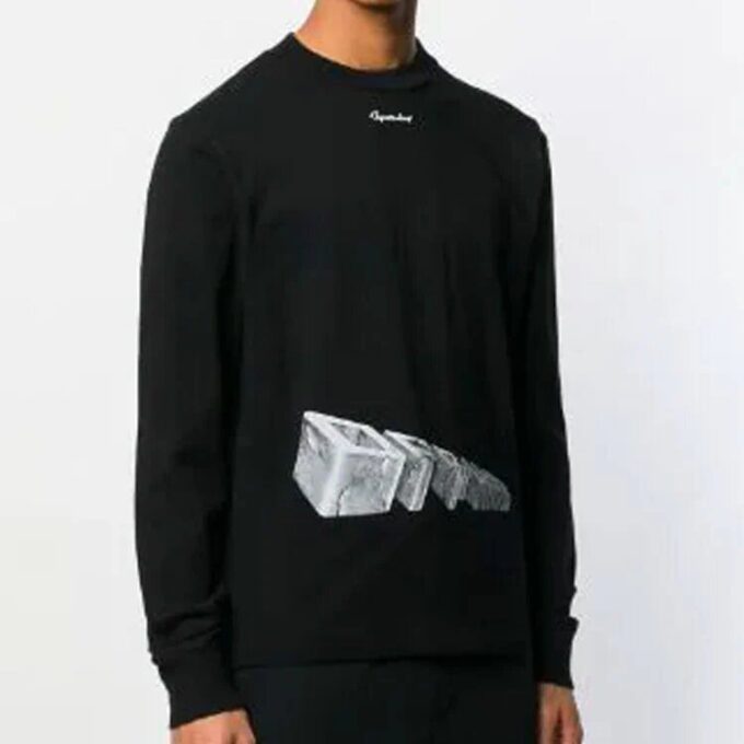 Off-White Men’ s 3d Pattern Pullover Black