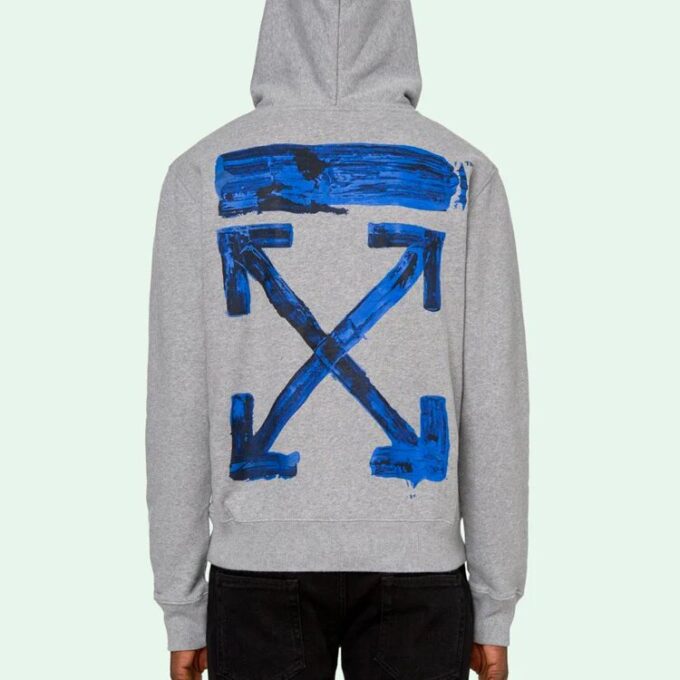 Off-White Men’ s Acrylic Arrows Slim Multi-Color Arrow Printing Gray