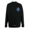 Off-White Men’ s Alphabet 3D Pattern Printing Long Sleeves Black T-Shirt