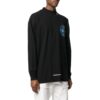 Off-White Men’ s Alphabet 3D Pattern Printing Long Sleeves Black T-Shirt