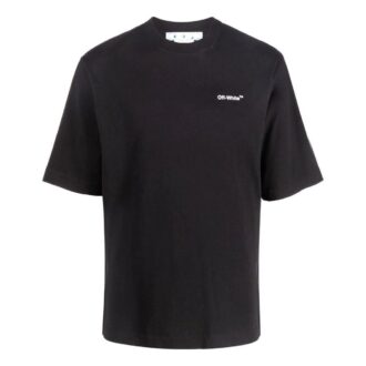 Off-White Men’ s Alphabet Character Printing Casual Straight Short Sleeve White T-Shirt Off-White Men’ s Alphabet Character Printing Casual Straight Short Sleeve White T-Shirt