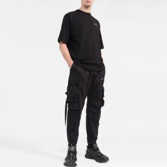 Off-White Men’ s Alphabet Character Printing Casual Straight Short Sleeve White T-Shirt Off-White Men’ s Alphabet Character Printing Casual Straight Short Sleeve White T-Shirt