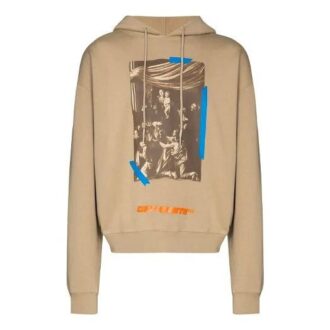 Off-White Men’ s Alphabet Printing Loose Khaki Off-White Men’ s Alphabet Printing Loose Khaki