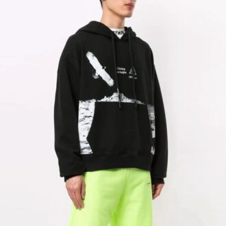 Off-White Men’ s Animal Pattern Printing Loose Fit Black Off-White Men’ s Animal Pattern Printing Loose Fit Black