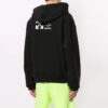 Off-White Men’ s Animal Pattern Printing Loose Fit Black