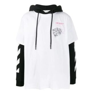 Off-White Men’ s Arm Printing Loose Fit White