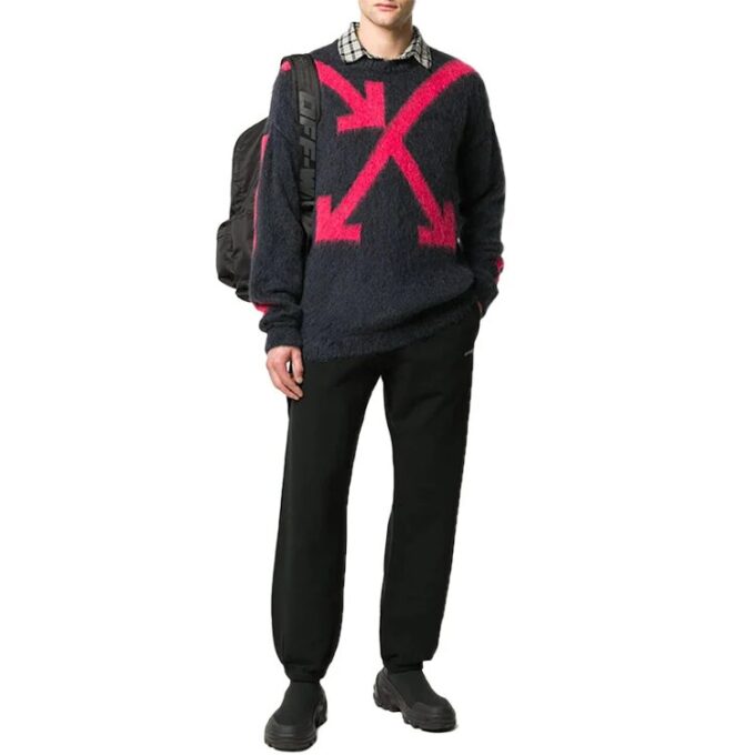 Off-White Men’ s Arrow Intarsia Black