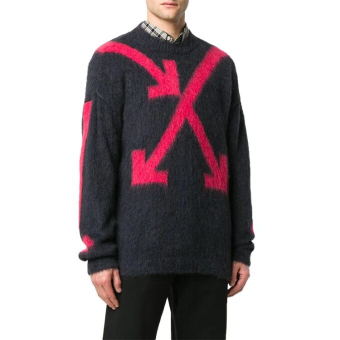 Off-White Men’ s Arrow Intarsia Black