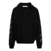 Off-White Men’ s Arrow Pattern Plain Weave Knit Black