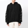 Off-White Men’ s Arrow Pattern Plain Weave Knit Black