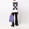 Off-White Men’ s Arrow Pattern Printing Double Layer Sleeve Long Sleeves Loose Fit White T-Shirt