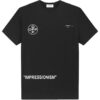 Off-White Men’ s Arrow Pattern Short Sleeve Loose Fit Black T-Shirt