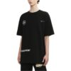Off-White Men’ s Arrow Pattern Short Sleeve Loose Fit Black T-Shirt